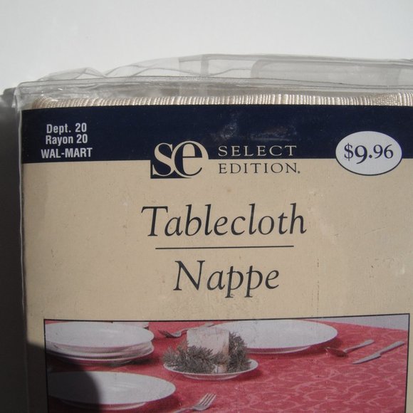 Select Edition Tablecloth 52inx70in & 8 Napkins 17inx17in New - Picture 5 of 12